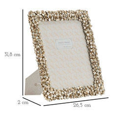 Cadre photo rectangulaire Flolly Résine fleurs