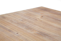 Mesa cuadrada de metal y madera Ankara