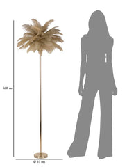 FLOOR LAMP PALM CAMMELLO CM Ø 55X160 