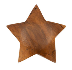 Sculpture étoile Teck