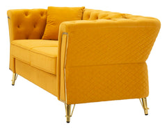 SOFA EMY MUSTARD WITH CUSHIONS  CM 162X83X76