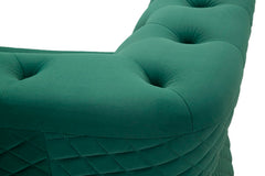 Sillón Emy Terciopelo Ocre patas Doradas