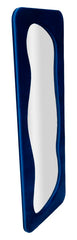 Espejo de pared Theodor de terciopelo azul eléctrico