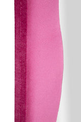 Espejo de pared Theodor marco de madera Terciopelo Fucsia
