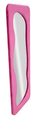 Espejo de pared Theodor marco de madera Terciopelo Fucsia