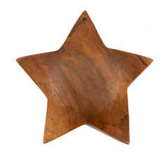Sculpture étoile Teck
