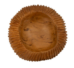 Plateau Garit Teck sculpté