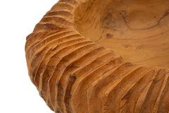 Plateau Garit Teck sculpté