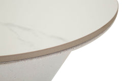 Table basse céramique Marbre et fer Blanc