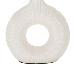 Lampe de table Seta blanche abat-jour tissu blanc