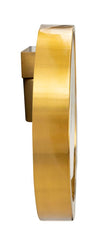 Aplique de pared redondo de metal dorado y cristal imitación mármol