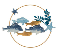 Panel de pared decorativo 3D Peces Tropicales Multicolor