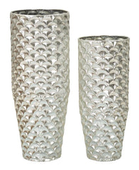 VASE HOLDER SILVY SET 2 PCS CM Ø 37X92X-32X75