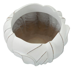 Cache-pot rond Gardy Céramique Blanc