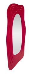Espejo de pared sinuoso Dafne Fucsia