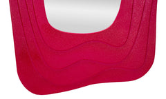 Espejo de pared sinuoso Dafne Fucsia