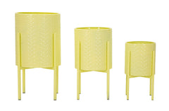 Juego de 3 portavasos de metal de colores
