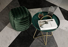 Taburete Softy Terciopelo Verde