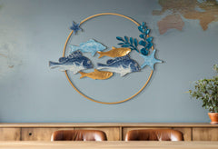 Panel de pared decorativo 3D Peces Tropicales Multicolor
