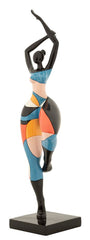 Escultura Bailarina Rubic multicolor