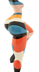 Escultura Bailarina Rubic multicolor