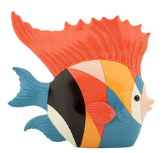 Objet décoratif Poisson Rubic en couleurs vives
