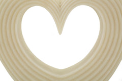 Corazón decorativo texturizado claro