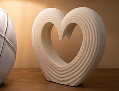 Corazón decorativo texturizado claro