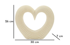 Corazón decorativo texturizado claro