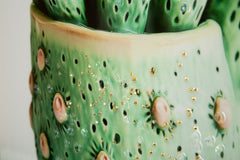 LACQUERED CANVAS PRINT WITH FRAME CACTUS JAR -H- CM 40X2,8X40