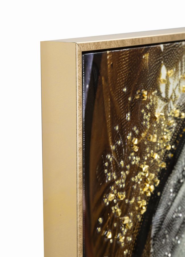 NAIROBI LACQUERED CANVAS WITH FRAME -A- CM 52X4X102