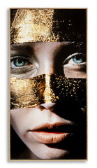 NAIROBI LACQUERED CANVAS WITH FRAME -B- CM 52X4X102