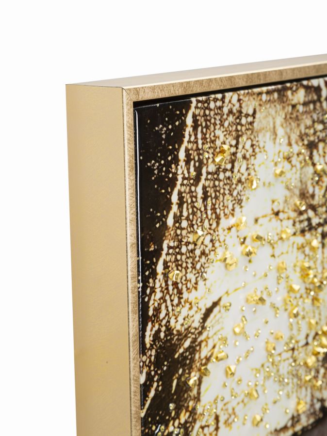 NAIROBI LACQUERED CANVAS WITH FRAME -B- CM 52X4X102