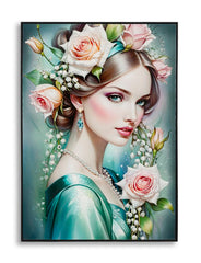 FANTASY LACQUERED CANVAS WITH FRAME -A- CM 72X4X102