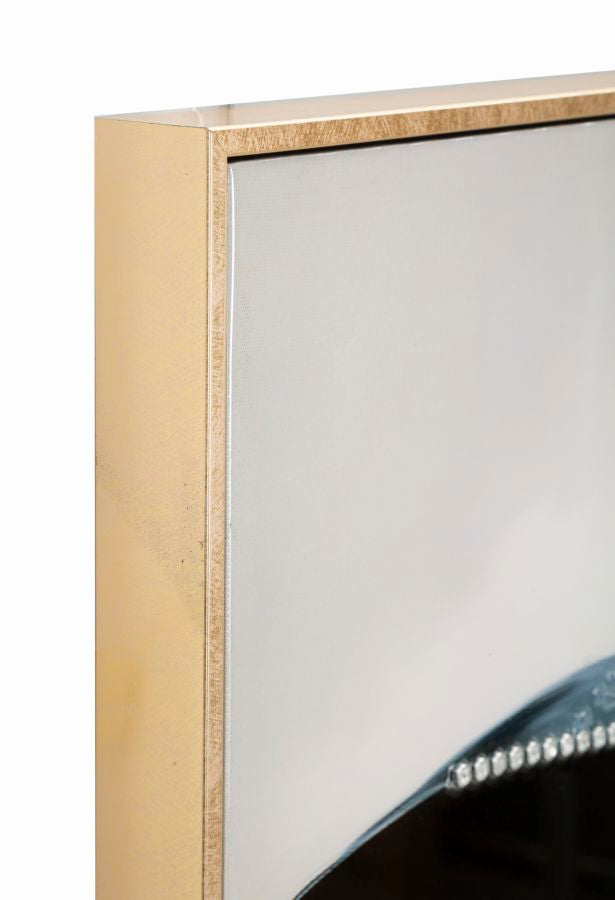 PAINTING ON CANVAS LACQUERED DORI WITH FRAME -A- CM 62X4X92