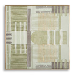 PRINTED ON CANVAS LINES WITH FRAME -H- CM 60X3X60