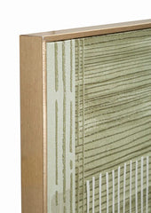 PRINTED ON CANVAS LINES WITH FRAME -H- CM 60X3X60