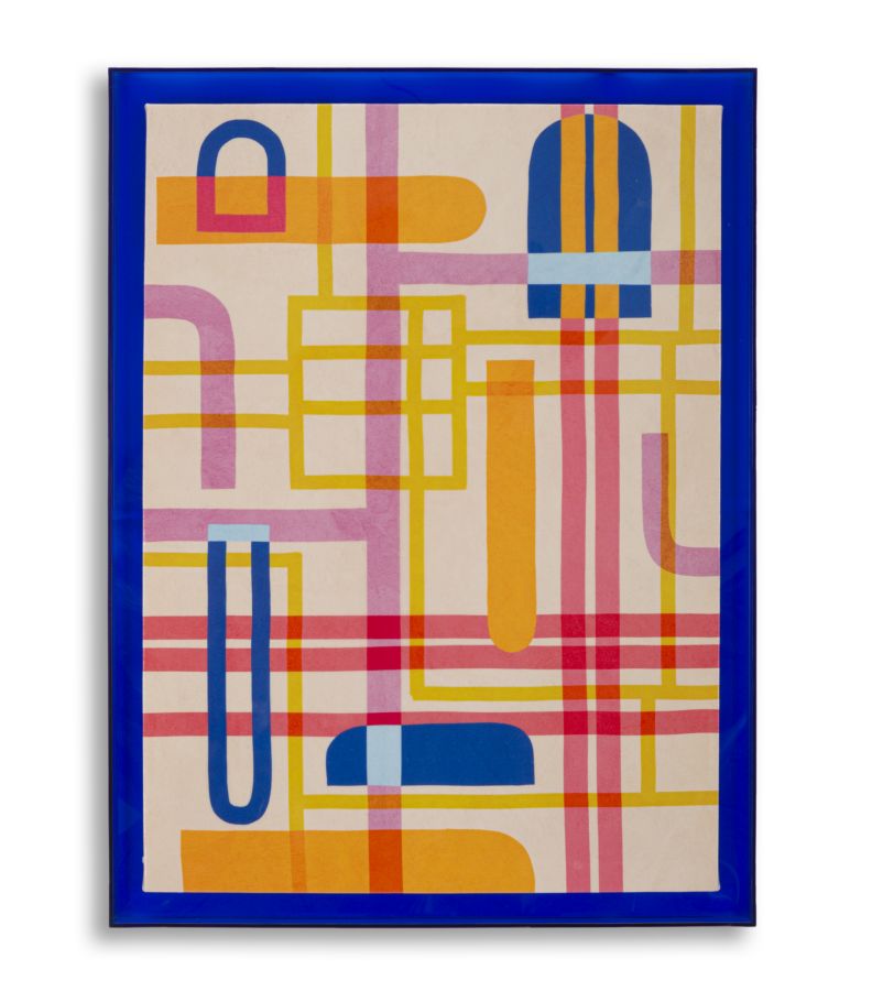 MODIS WITH FRAME LACQUERED CANVAS PRINT -B- CM 60X3,3X80