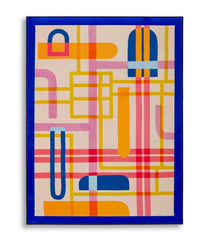 MODIS WITH FRAME LACQUERED CANVAS PRINT -B- CM 60X3,3X80