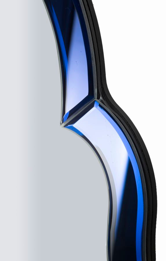 TANGIER BLUE WALL MIRROR CM 47X1X80 (  INSIDE MIRROR SIZE CM 41X74)