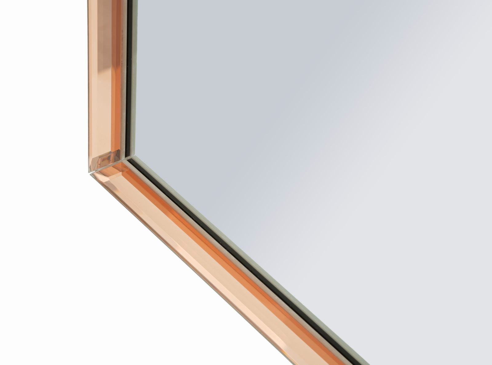 TANGIER WALL MIRROR PINK CM 62X1X100 ( INSIDE MIRROR SIZE CM 55X94)