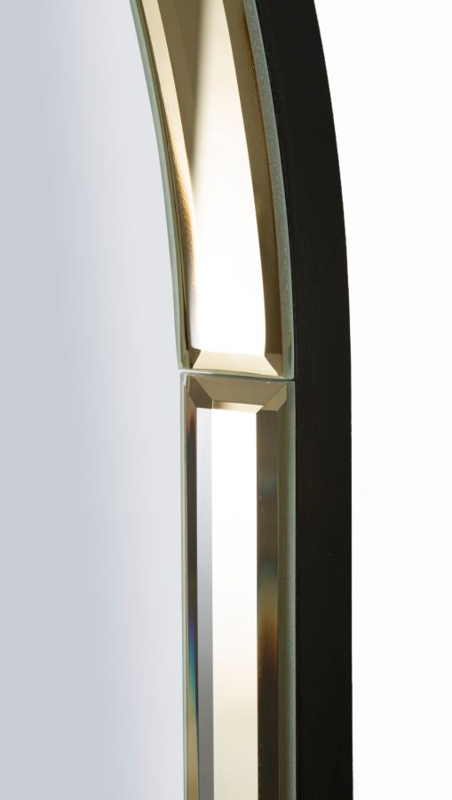 BAKU GOLD WALL MIRROR CM 55X2X150 ( INSIDE MIRROR SIZE  CM 49X144)