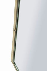 BAKU GOLD WALL MIRROR CM 55X2X150 ( INSIDE MIRROR SIZE  CM 49X144)