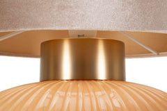 PERLY TABLE LAMP -W- CM Ø33X49