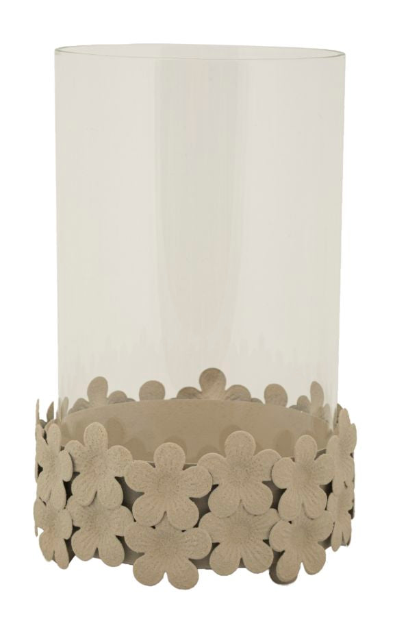 CANDLE HOLDER DUNE C/VETRO CM Ø14X21 
