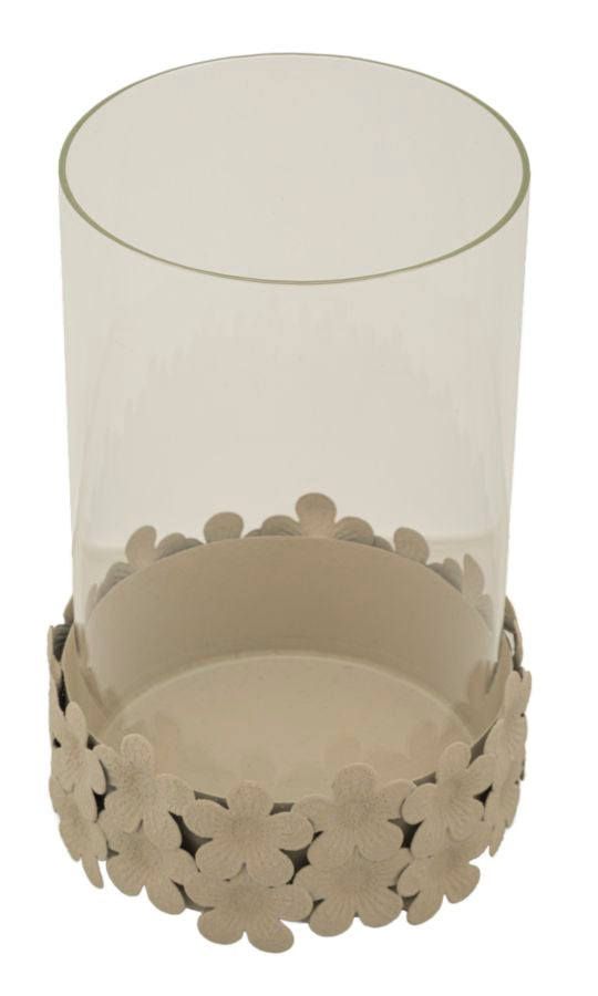 CANDLE HOLDER DUNE C/VETRO CM Ø14X21 