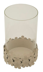 CANDLE HOLDER DUNE C/VETRO CM Ø14X21 