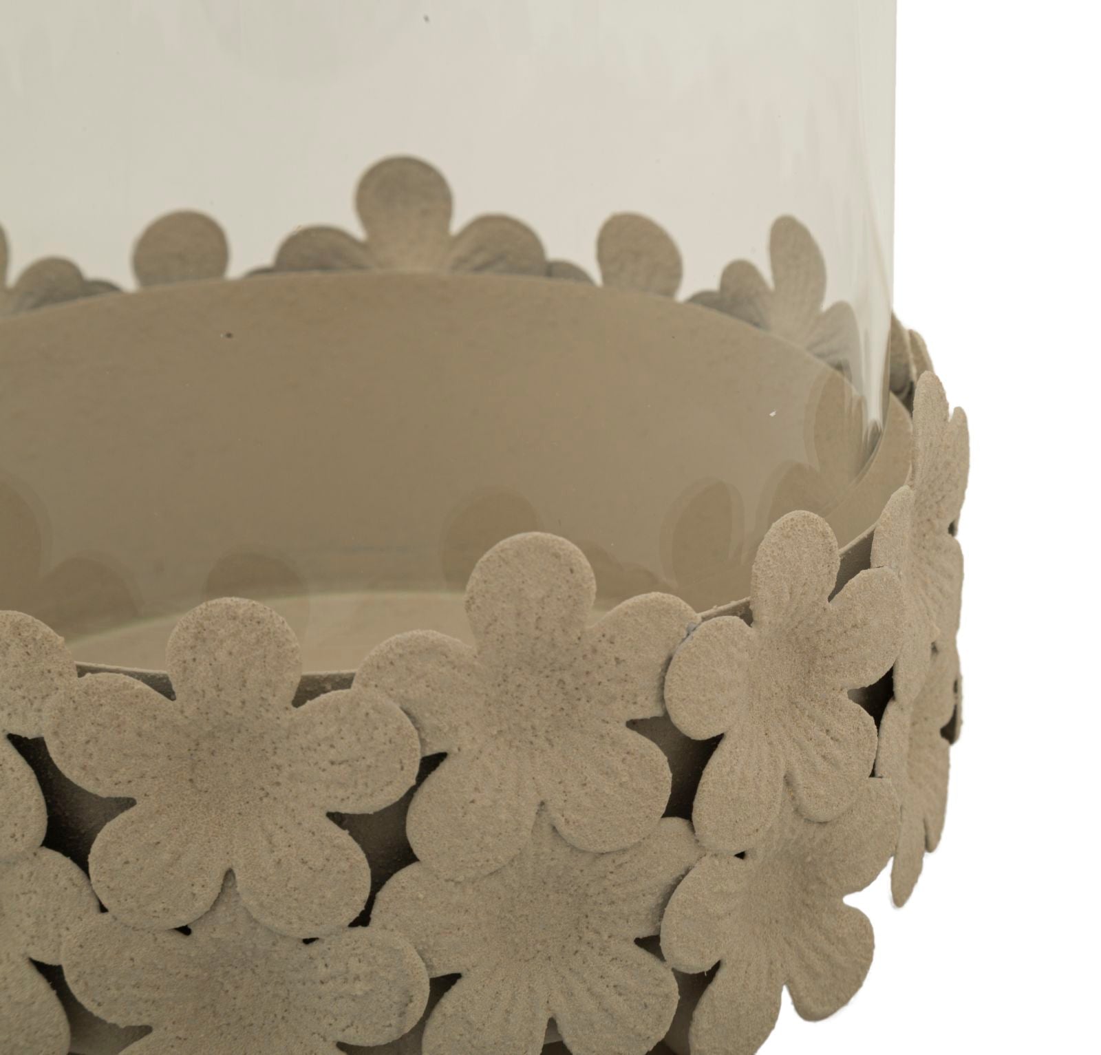 CANDLE HOLDER DUNE C/VETRO CM Ø14X21 