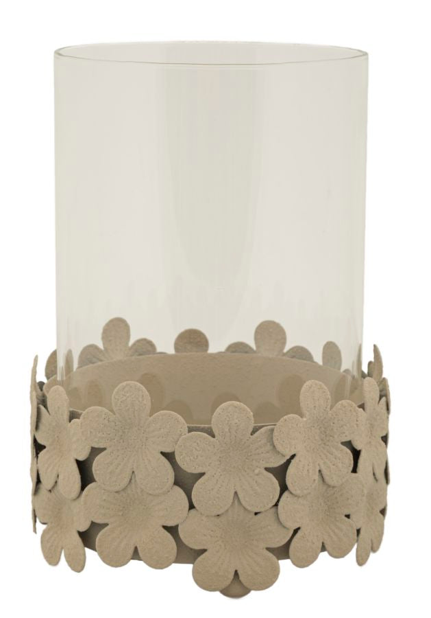 CANDLE HOLDER DUNE C/GLASS CM Ø12X16 
