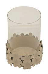 CANDLE HOLDER DUNE C/GLASS CM Ø12X16 